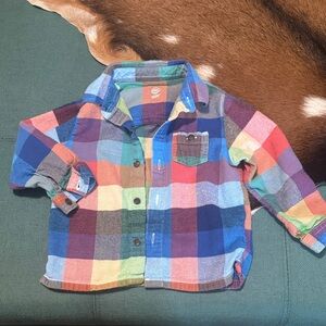Colorful Plaid Kids Shirt